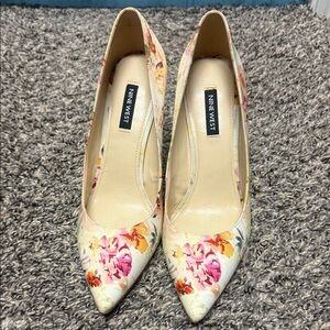 Nine West Multicolor Floral Heels
